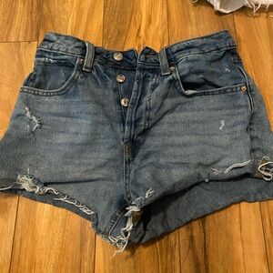 Size 2 , Denim shorts , never worn